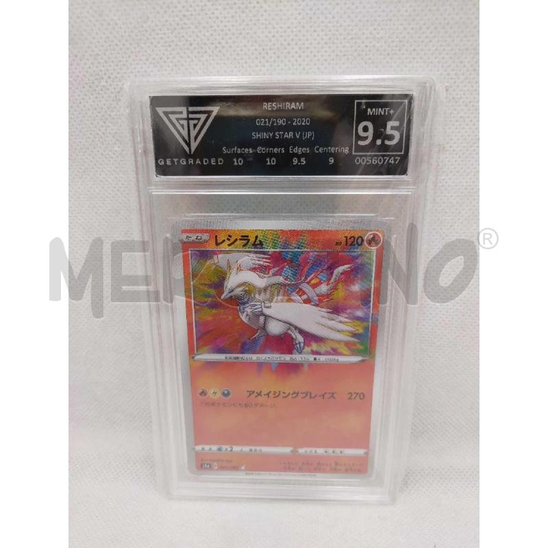 CARTA POKEMON RESHIRAM GETGRADED 9.5 | Mercatino dell'Usato Settimo torinese 1