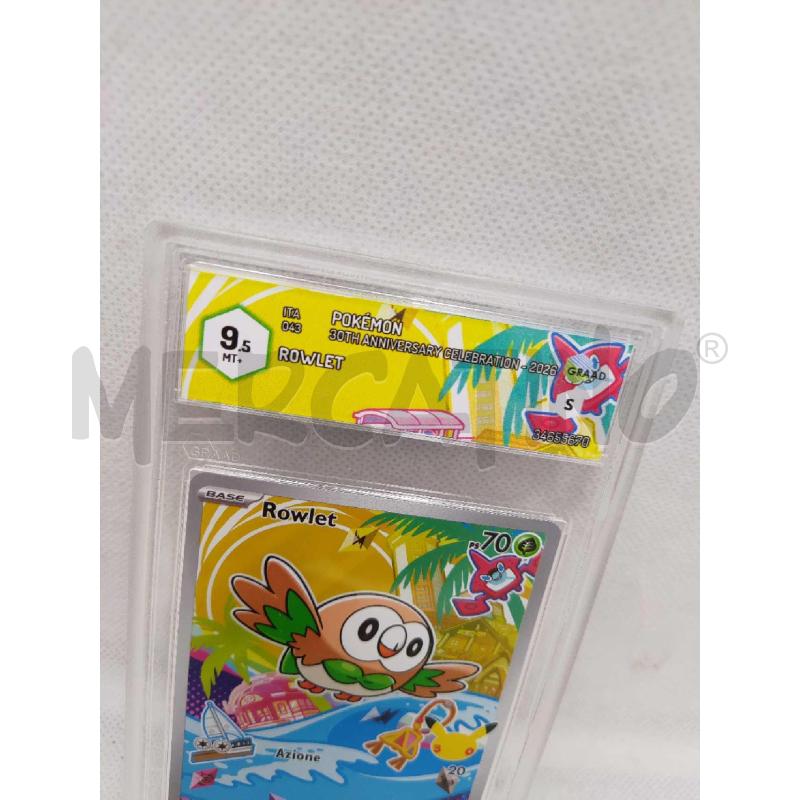 CARTA POKEMON ROWLET GRAAD 9.5 | Mercatino dell'Usato Settimo torinese 2