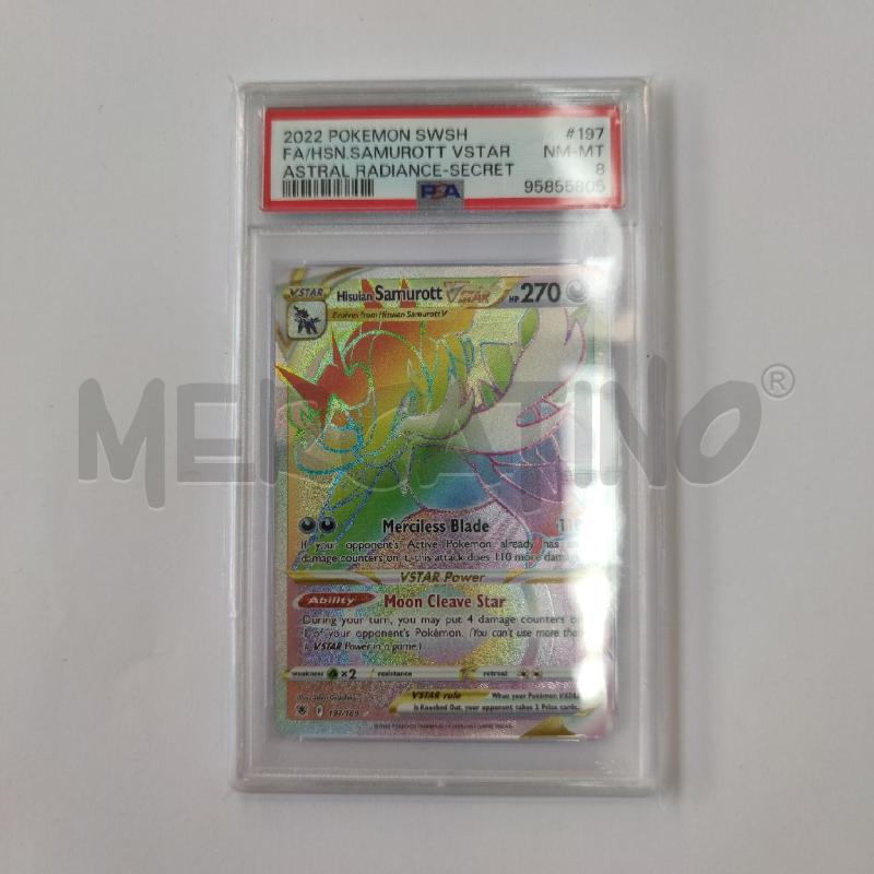 CARTA POKEMON SAMUROTT VSTAR PSA 8 | Mercatino dell'Usato Settimo torinese 1