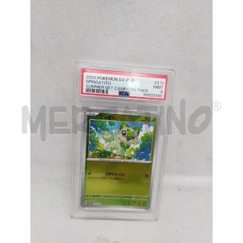 CARTA POKEMON SPRIGATITO SUMMER PACK PSA 9 | Mercatino dell'Usato Settimo torinese 1