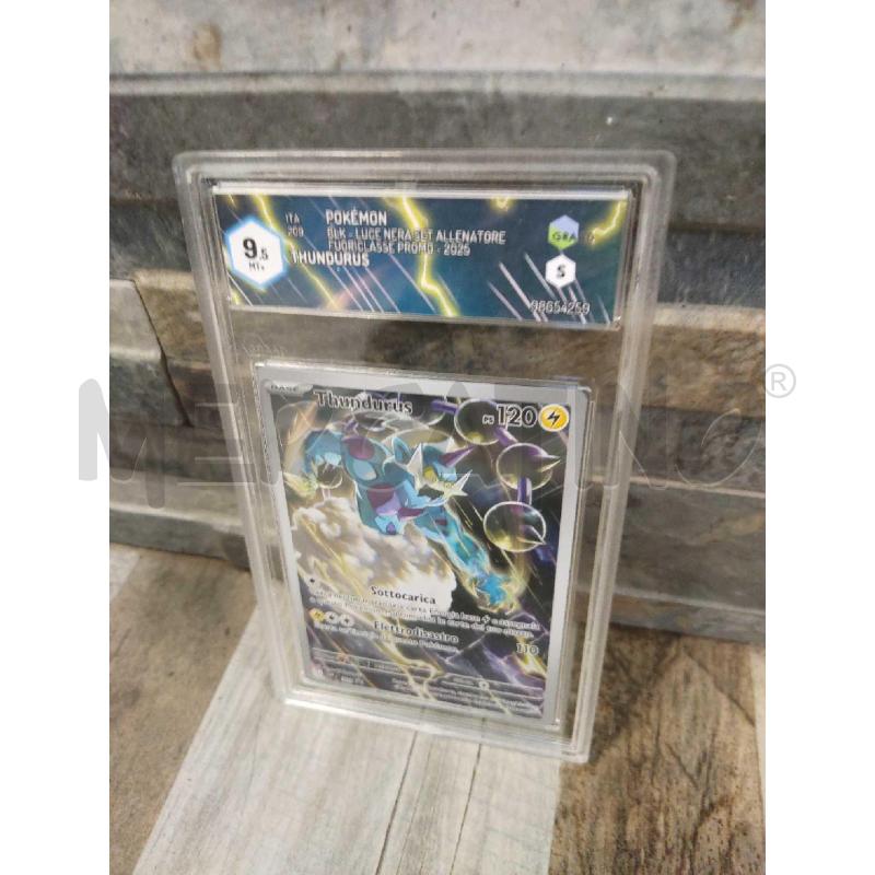 CARTA POKEMON THUNDURUS GRAAD 9.5 LUCE NERA | Mercatino dell'Usato Settimo torinese 2