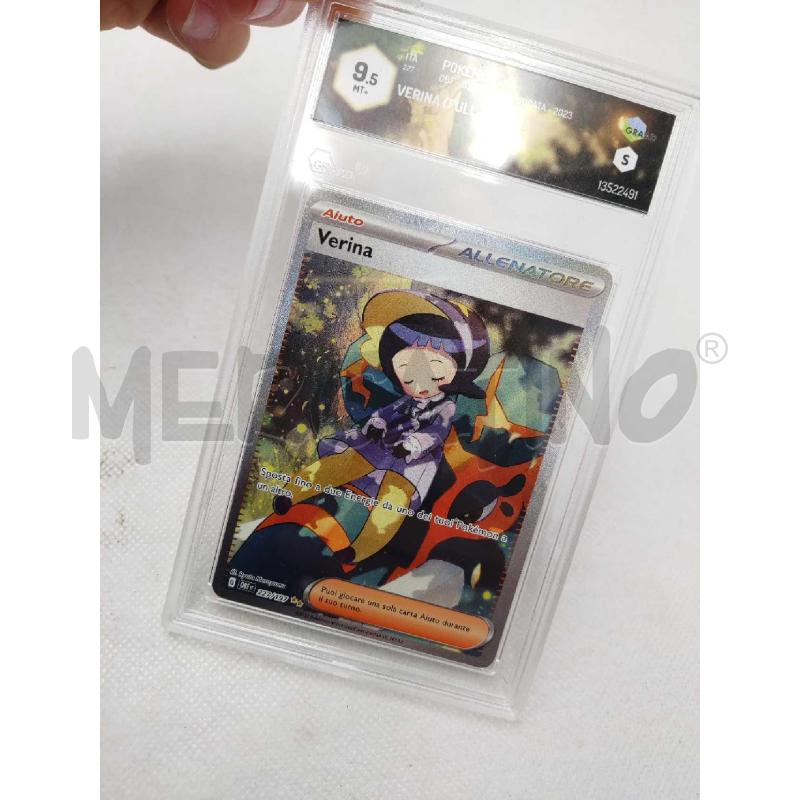 CARTA POKEMON VERINA GRAAD 9.5 FULL ART | Mercatino dell'Usato Settimo torinese 2