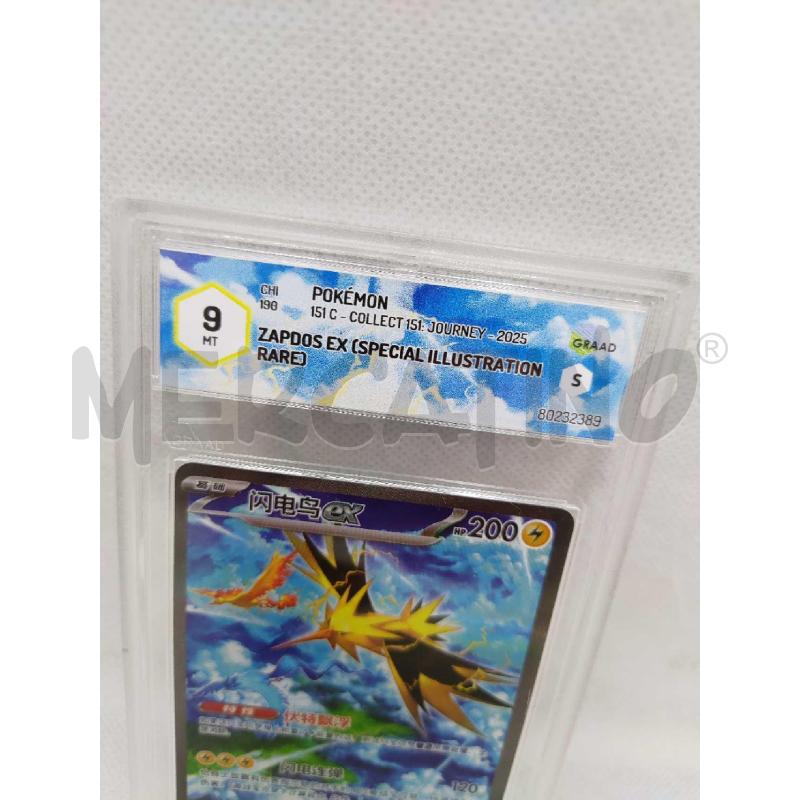 CARTA POKEMON ZAPDOS 151 CINESE GRAAD 9 | Mercatino dell'Usato Settimo torinese 2