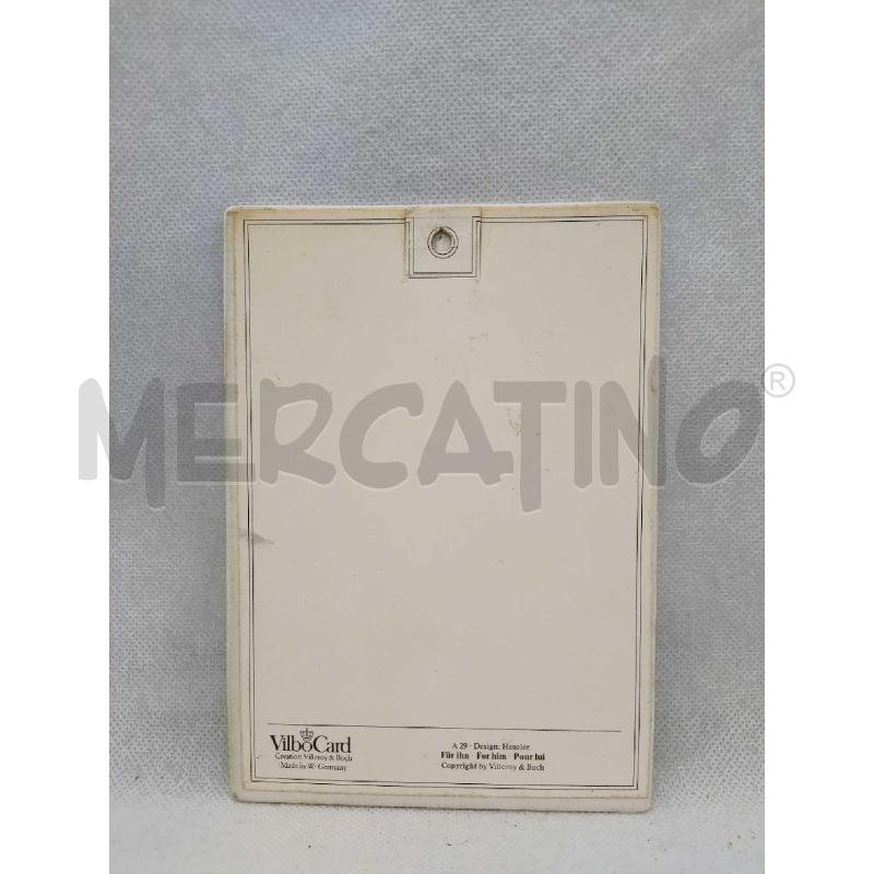 CARTOLINA CERAMICA VILBO CARD | Mercatino dell'Usato Settimo torinese 2