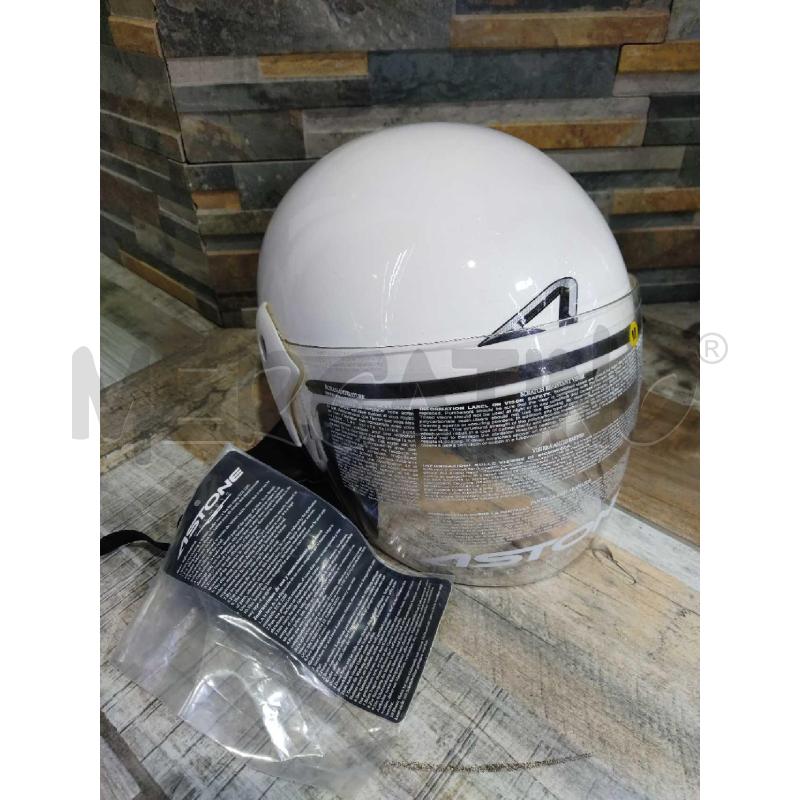 CASCO MOTO ASTONE TAGLI M BIANCO  | Mercatino dell'Usato Settimo torinese 1