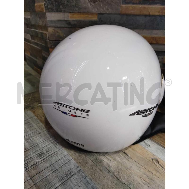 CASCO MOTO ASTONE TAGLI M BIANCO  | Mercatino dell'Usato Settimo torinese 3
