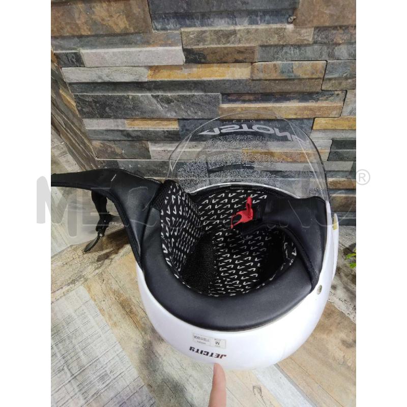 CASCO MOTO ASTONE TAGLI M BIANCO  | Mercatino dell'Usato Settimo torinese 4