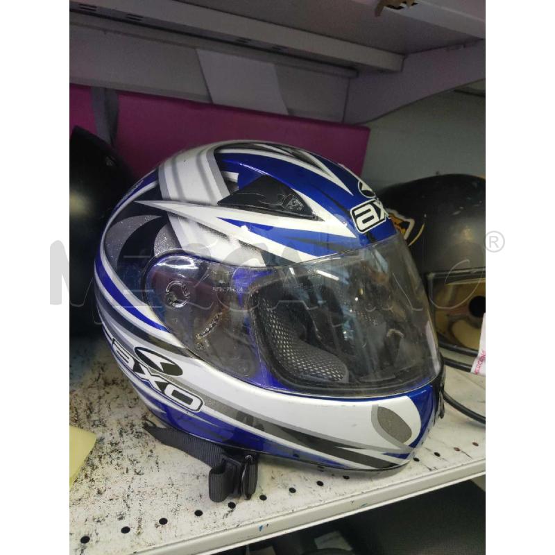 CASCO MOTO AXO BLU BIANCO  | Mercatino dell'Usato Settimo torinese 1