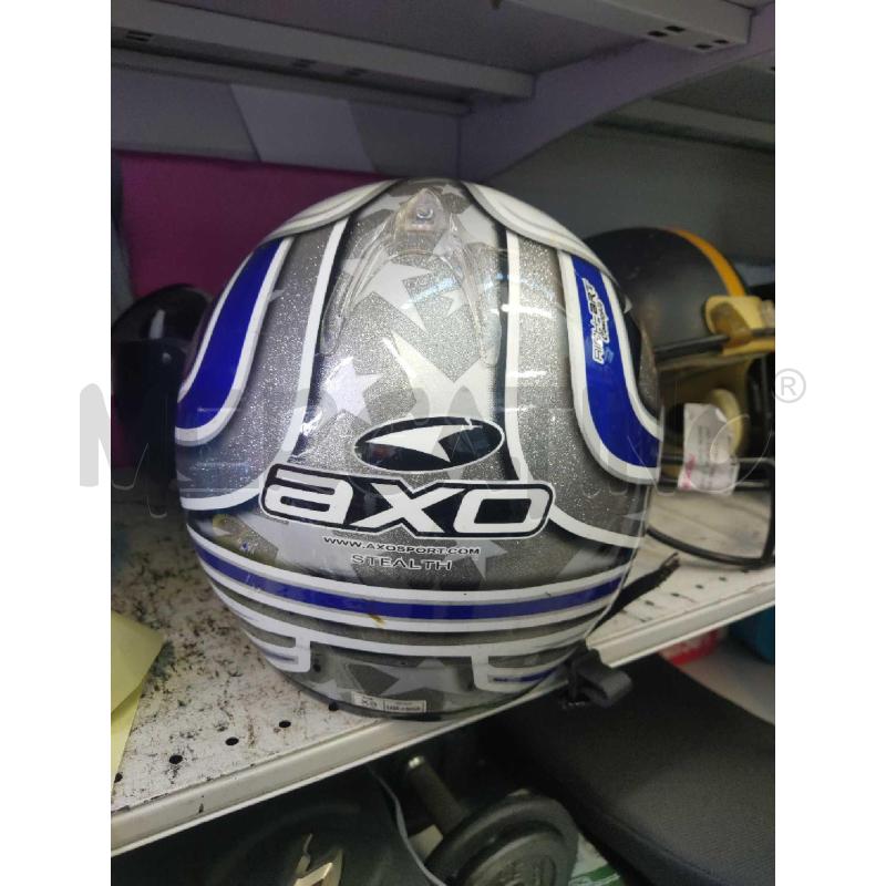 CASCO MOTO AXO BLU BIANCO  | Mercatino dell'Usato Settimo torinese 2