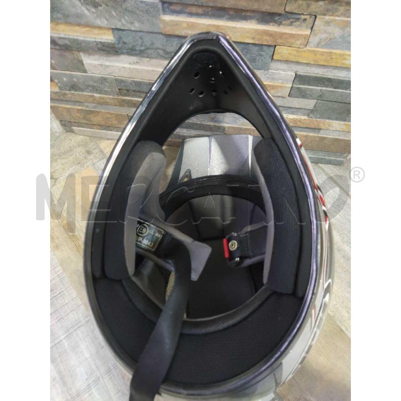 CASCO MOTO CL X4 GRIGIO E ROSSO | Mercatino dell'Usato Settimo torinese 4