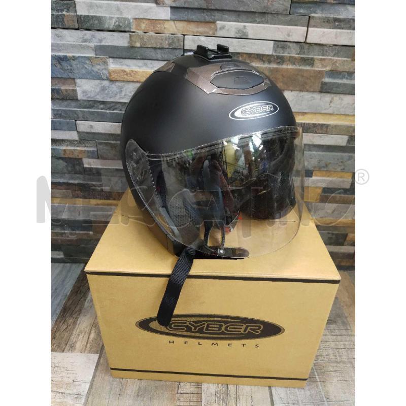 CASCO MOTO CYBER NERO TAGLIA L CON SCATOLA MODELLO U-386 | Mercatino dell'Usato Settimo torinese 1