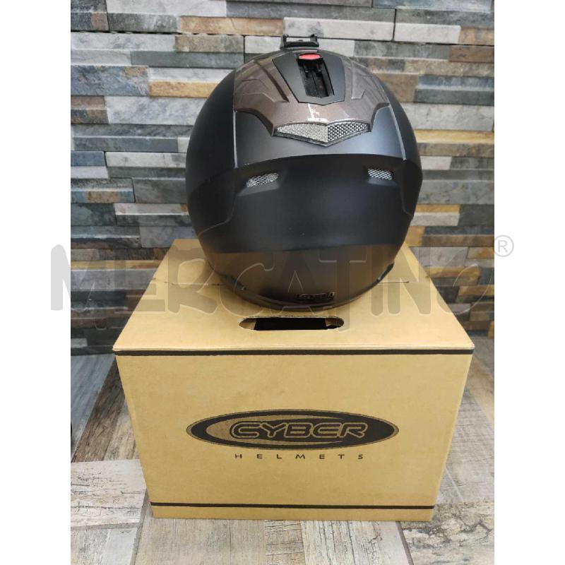 CASCO MOTO CYBER NERO TAGLIA L CON SCATOLA MODELLO U-386 | Mercatino dell'Usato Settimo torinese 2