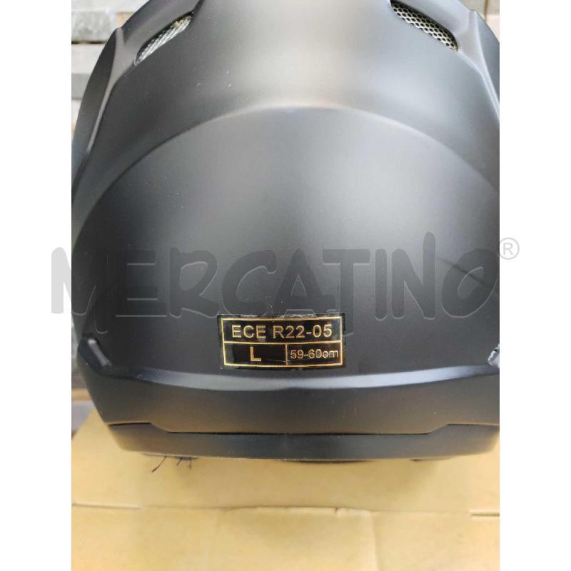 CASCO MOTO CYBER NERO TAGLIA L CON SCATOLA MODELLO U-386 | Mercatino dell'Usato Settimo torinese 3