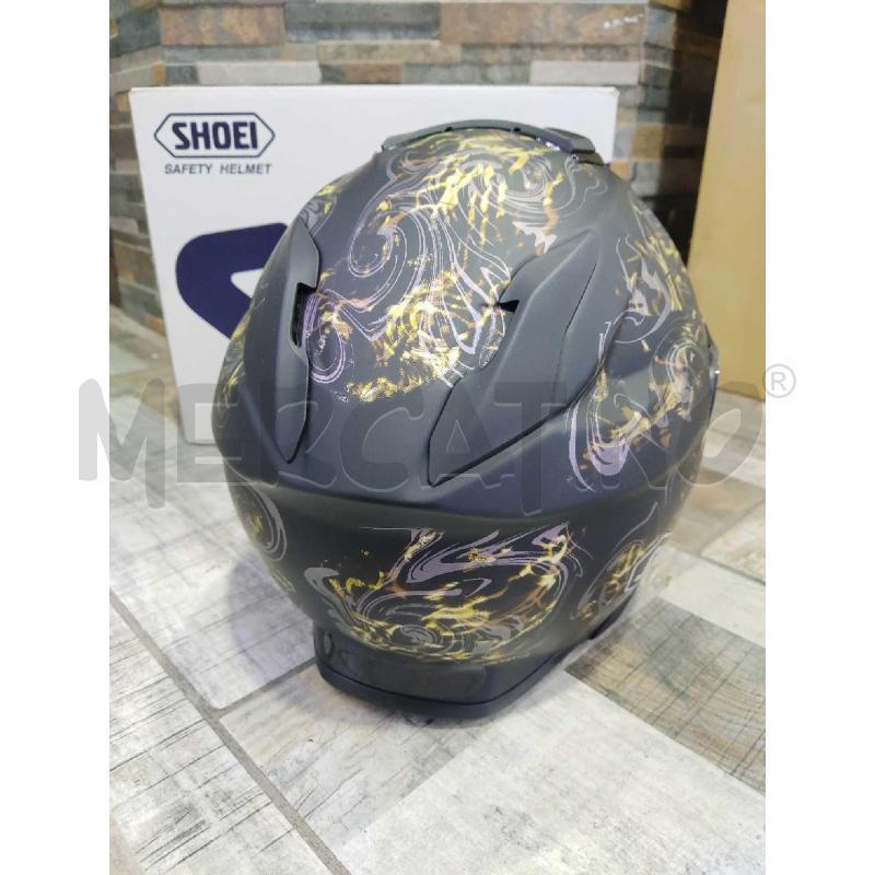 CASCO MOTO SHOEI NERO CON DISEGNI TRIBALI  | Mercatino dell'Usato Settimo torinese 3