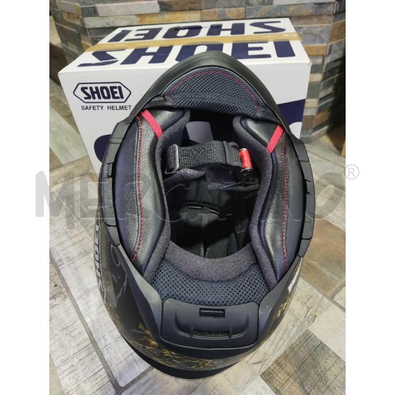 CASCO MOTO SHOEI NERO CON DISEGNI TRIBALI  | Mercatino dell'Usato Settimo torinese 4