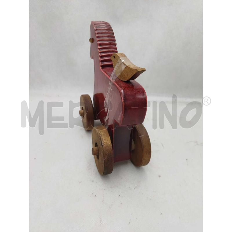CAVALLO ROSSO CERAMICA VALDOSTANA CON RUOTE | Mercatino dell'Usato Settimo torinese 3