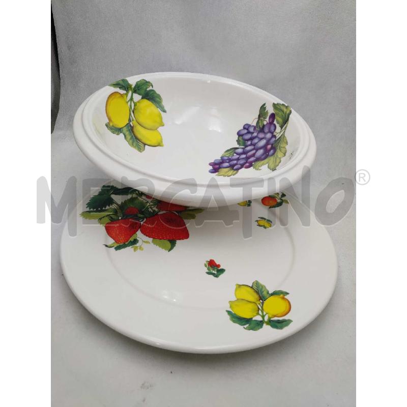 CENTROTAVOLA FACCIOLINO CON PIATTO E FRUTTA | Mercatino dell'Usato Settimo torinese 3