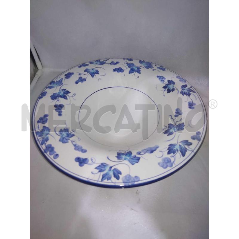 CENTROTAVOLA FIORI BLU BIANCO GRANDE GUIDOIN  | Mercatino dell'Usato Settimo torinese 1