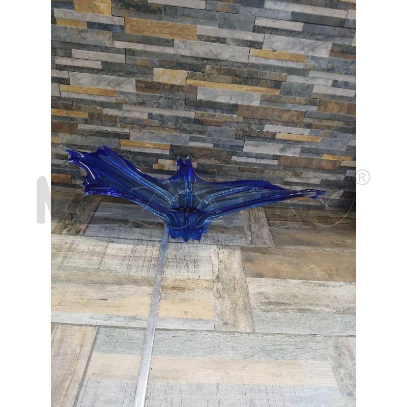 CENTROTAVOLA VETRO DESIGN BLU MURANO | Mercatino dell'Usato Settimo torinese 1