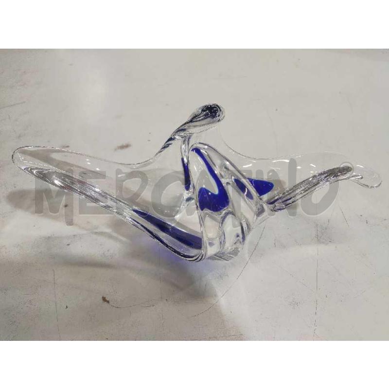 CENTROTAVOLA VETRO MURANO BLU | Mercatino dell'Usato Settimo torinese 1