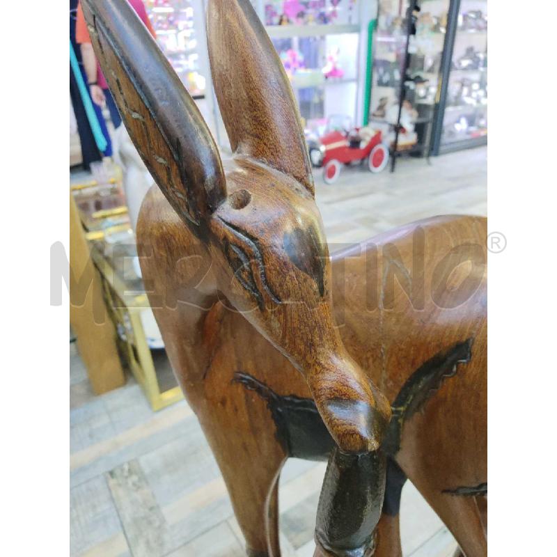CERVO ETNICO IN LEGNO STATUA | Mercatino dell'Usato Settimo torinese 3