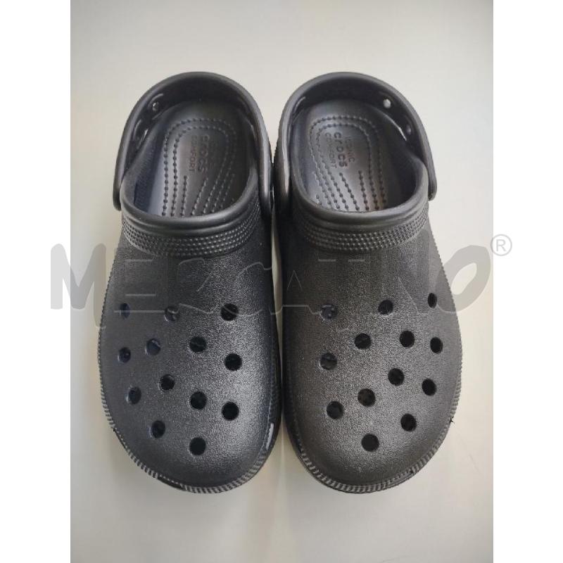 CIABATTE DONNA ICONIC CROCS NERE  | Mercatino dell'Usato Settimo torinese 1