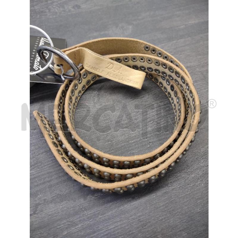 CINTURA DONNA DANIELE ALESSANDRINI BEIGE BORCHIETTE  | Mercatino dell'Usato Settimo torinese 1
