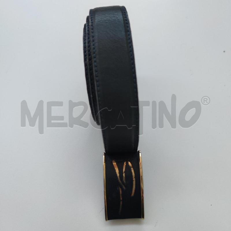 CINTURA DONNA GENNY  PELLE NERA FIBBIA DORATA | Mercatino dell'Usato Settimo torinese 1