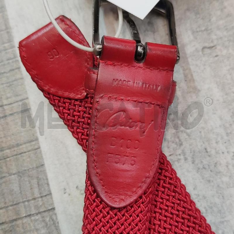 CINTURA RAGAZZ BRIONI CORDA PELLE ROSSA | Mercatino dell'Usato Settimo torinese 2