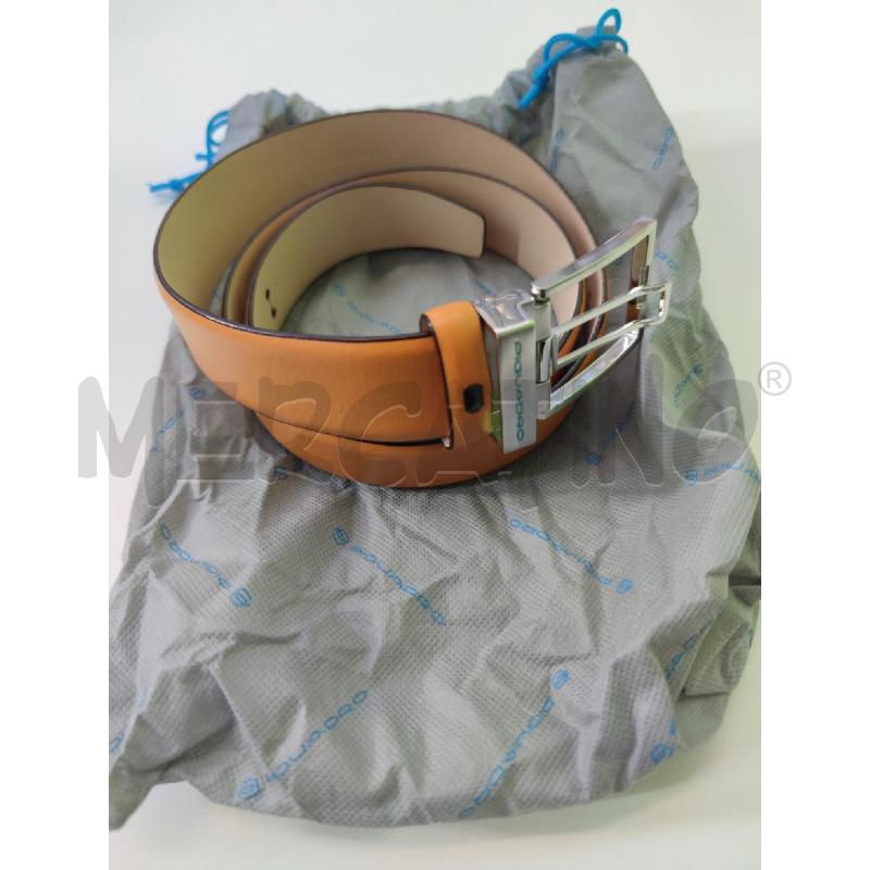 CINTURA UOMO PIQUADRO PELLE OCRA ARANCIO | Mercatino dell'Usato Settimo torinese 1