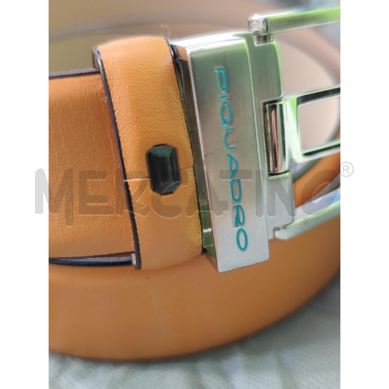 CINTURA UOMO PIQUADRO PELLE OCRA ARANCIO | Mercatino dell'Usato Settimo torinese 2