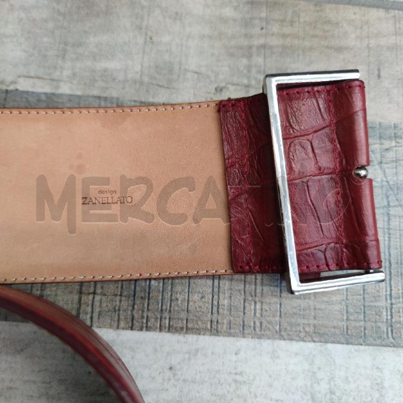 CINTURONE ROSSA ZANELLATO MERCEDES BENZ STAMPA COCCO | Mercatino dell'Usato Settimo torinese 3