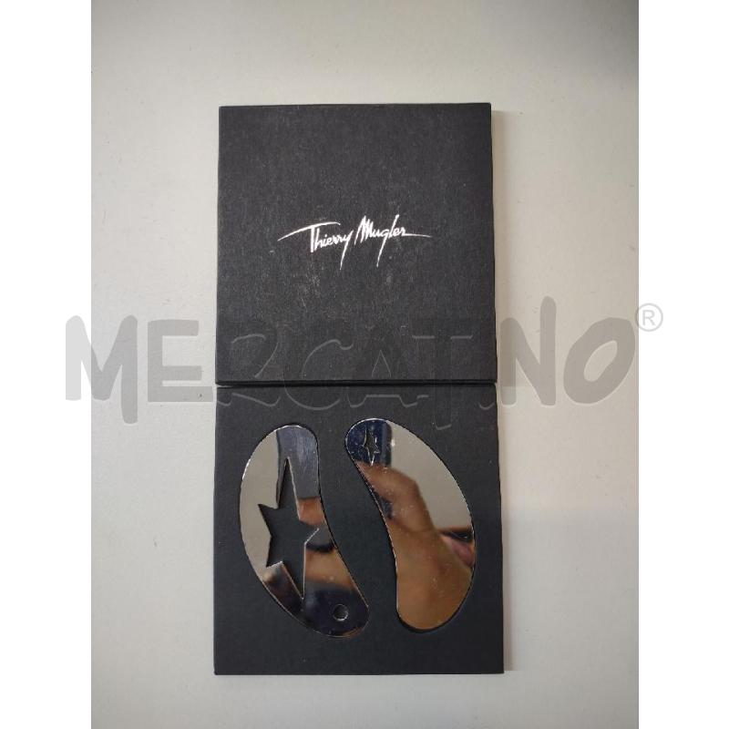 CIONDOLI THIERRY MUGLER ARGENTATI ACCIAIO OVALI | Mercatino dell'Usato Settimo torinese 1