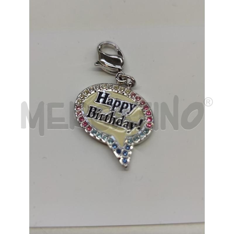 CIONDOLO SWAROVSKI HAPPY BIRTHDAY ZIRCONCINI | Mercatino dell'Usato Settimo torinese 2