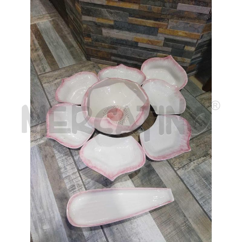 CIOTOLA ROSA NOVE CON PETALI  | Mercatino dell'Usato Settimo torinese 1