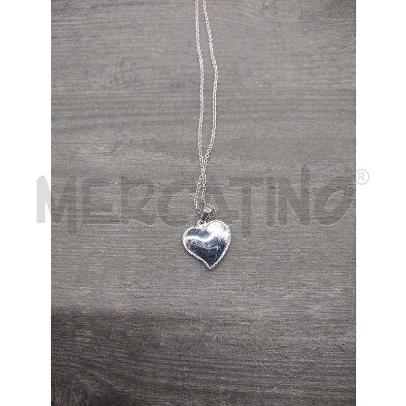 COLLANA CUORE ACCIAIO INTERNO BLU  | Mercatino dell'Usato Settimo torinese 3