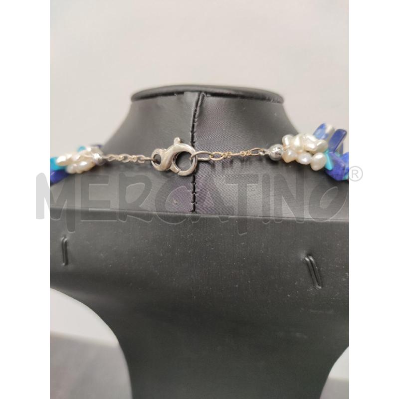 COLLANA MULTIFILI BLU PIETRE DURE CHIUSURA A | Mercatino dell'Usato Settimo torinese 4