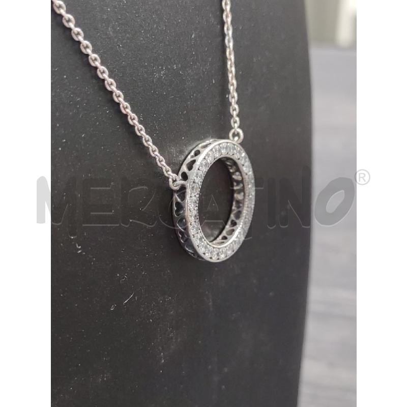 COLLANA PANDORA A CERCHIETTO ZIRCONCINI BIANCHI | Mercatino dell'Usato Settimo torinese 4
