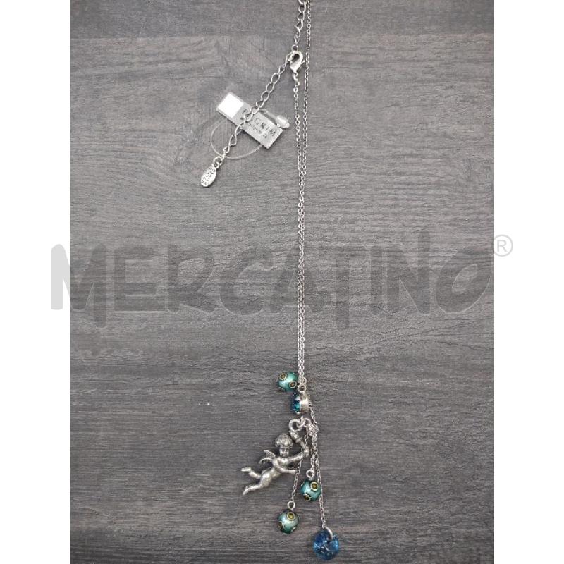 COLLANA PILGRIM ANGELO PERLINE VERDI AZZURRE | Mercatino dell'Usato Settimo torinese 1
