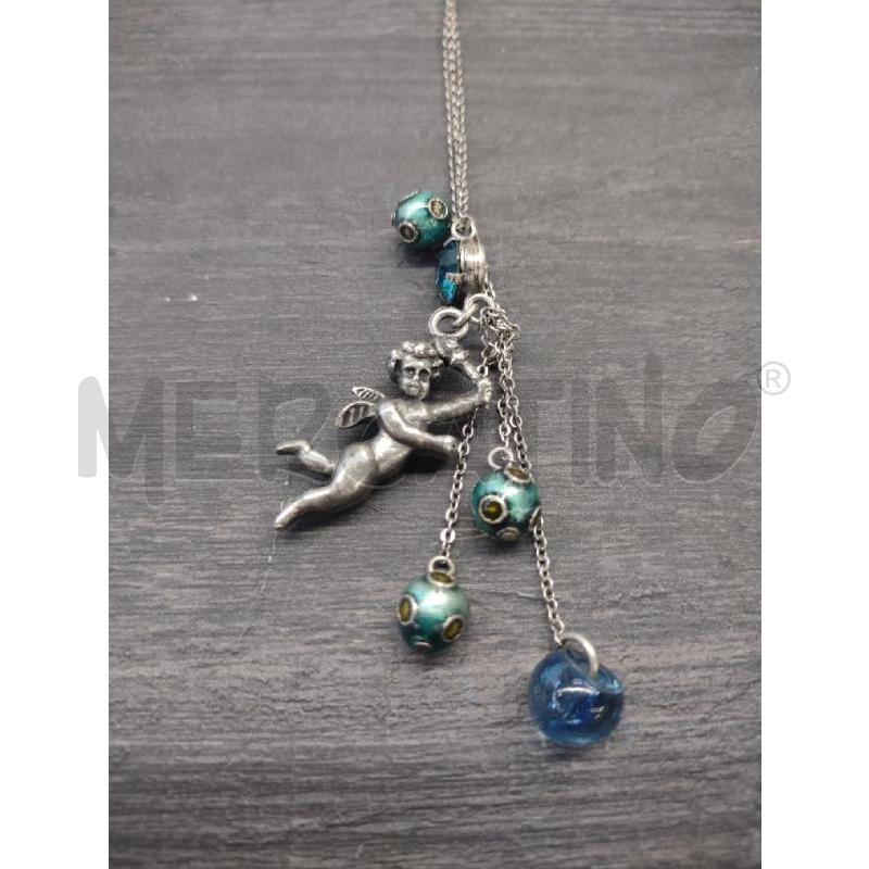 COLLANA PILGRIM ANGELO PERLINE VERDI AZZURRE | Mercatino dell'Usato Settimo torinese 3