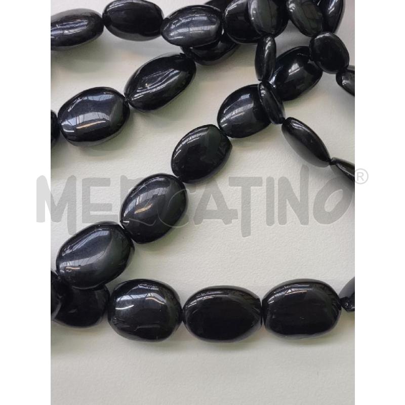 COLLANA SODINI OVALI NERI  | Mercatino dell'Usato Settimo torinese 4