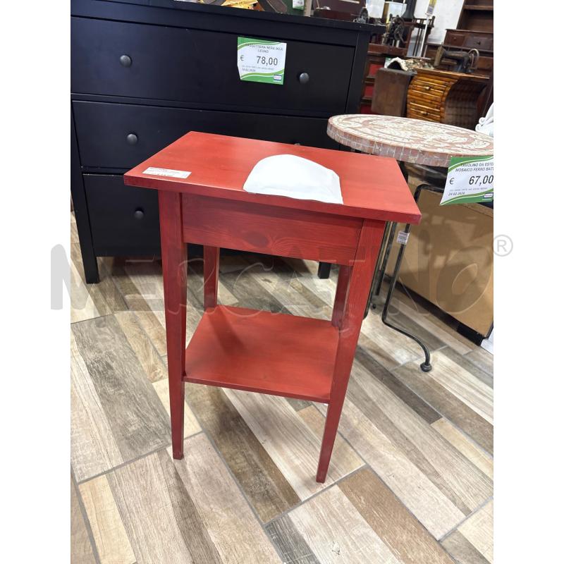 COMODINO IKEA ROSSO LEGNO  | Mercatino dell'Usato Settimo torinese 1