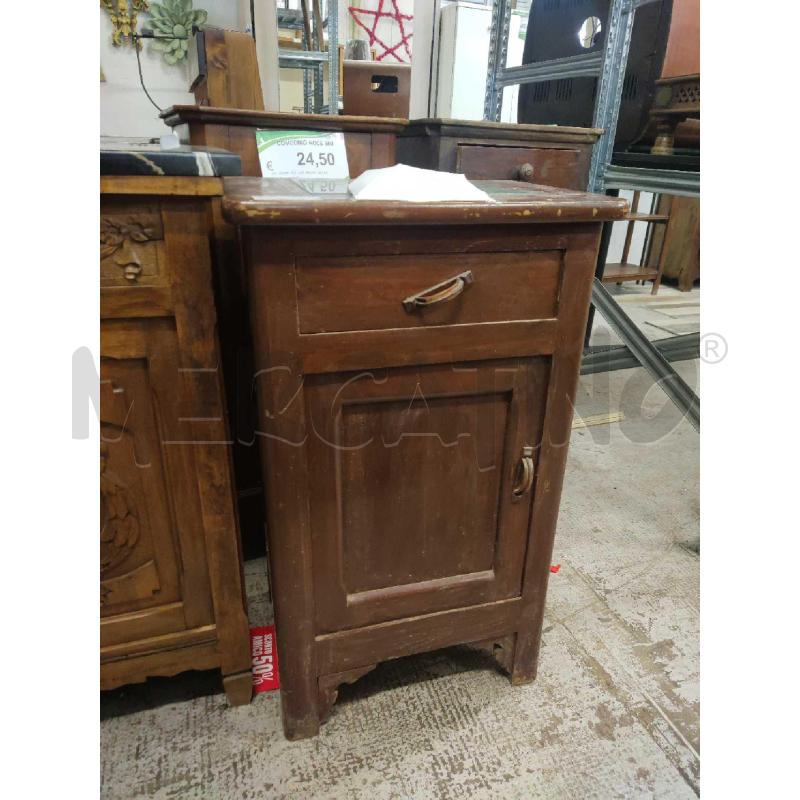 COMODINO LEGNO CON VETRO | Mercatino dell'Usato Settimo torinese 1