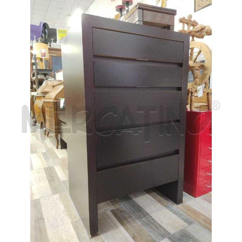 COMO' ALTO 5 CASSETTI SCURO  | Mercatino dell'Usato Settimo torinese 1