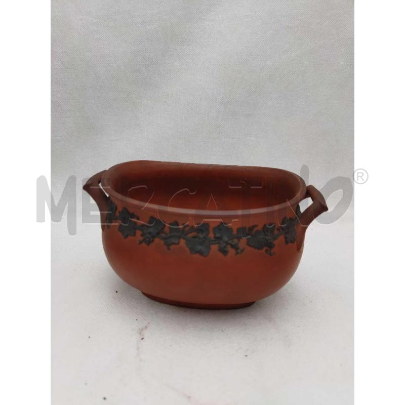 CONTENITORE MARRONE CON MANICI WEDGWOOD | Mercatino dell'Usato Settimo torinese 1