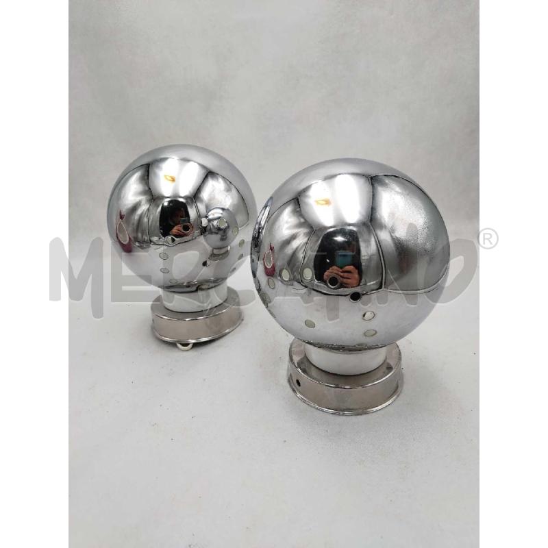 COPPIA APPLIQUE CROMATE STILE SPACE AGE ANNI 60-70 | Mercatino dell'Usato Settimo torinese 2