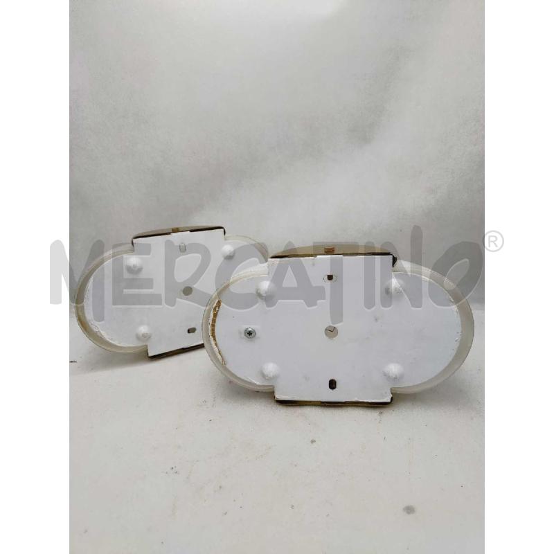 COPPIA APPLIQUE SEMICERCHIO BIANCHE OPALINE E DORATE | Mercatino dell'Usato Settimo torinese 2