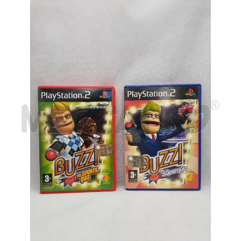 COPPIA VIDEO GIOCO BUZZ THE SPORT QUIZ PS2 | Mercatino dell'Usato Settimo torinese 1