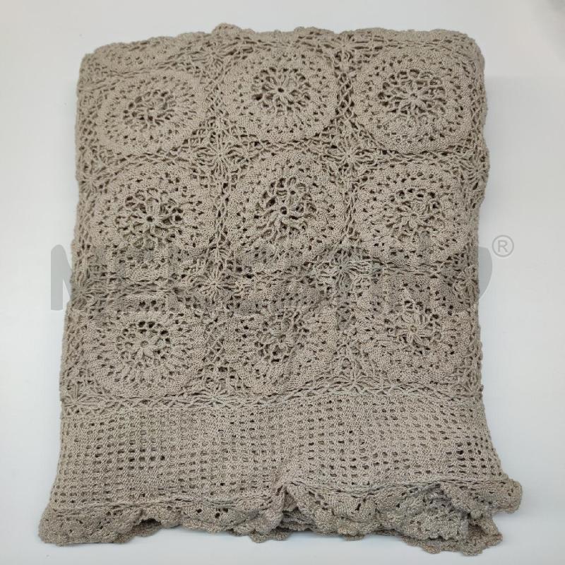 COPRILETTO MATRIM BEIGE RICAMATO  | Mercatino dell'Usato Settimo torinese 1