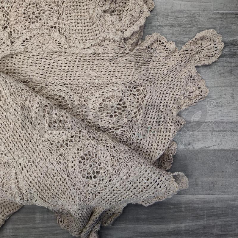 COPRILETTO MATRIM BEIGE RICAMATO  | Mercatino dell'Usato Settimo torinese 4